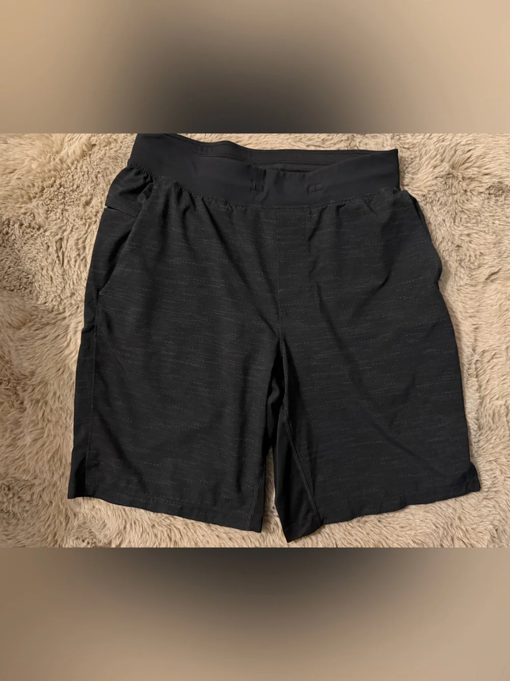 Men's Black Performance Shorts
